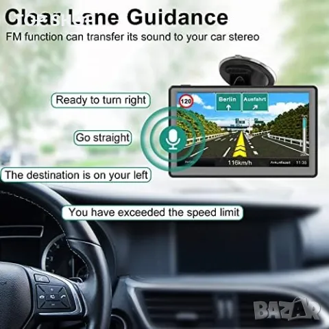 Нов 7-инчов GPS Навигатор Jimtour 2023 с Новите Европейски Карти FM Предавател, снимка 2 - Аксесоари и консумативи - 49804785