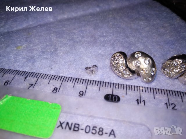 РАЗКОШНИ СРЕБЪРНИ СКЪПОЦЕННИ ФЕШЪН АРТ ОБЕЦИ СРЕБРО 925 с БЯЛА ПОЗЛАТА и ЦИРКОНИ 34420, снимка 10 - Обеци - 39665867