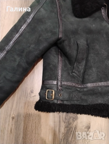 Къс кожух  от агнешка кожа, снимка 6 - Палта, манта - 52886374