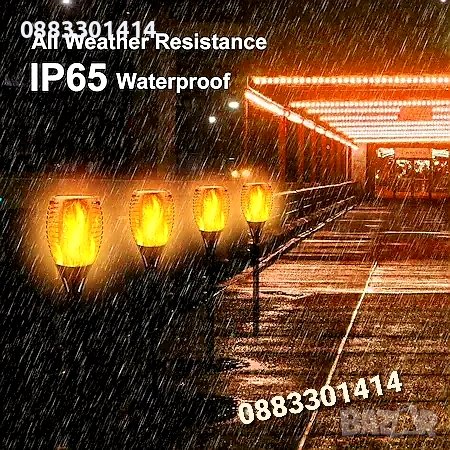 Соларна лампа Факла с ефект пламък , снимка 5 - Соларни лампи - 42093608