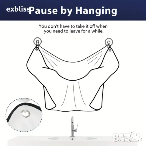 Фризьорска пелерина за бръснене, снимка 5 - Други - 49168640