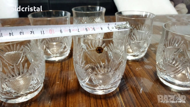 кристални чаши за уиски , снимка 4 - Антикварни и старинни предмети - 24197362