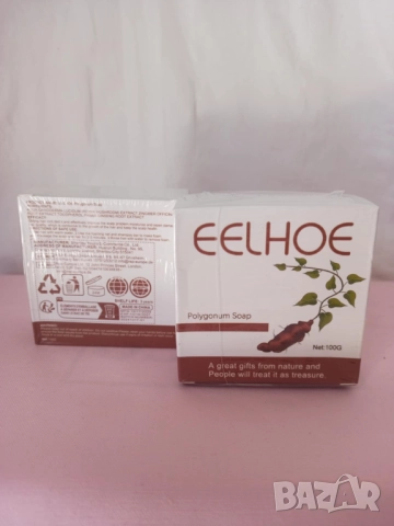 Натурален черен сапун за коса срещу косопад Polygonum soap 100 гр., снимка 2 - Продукти за коса - 52635451