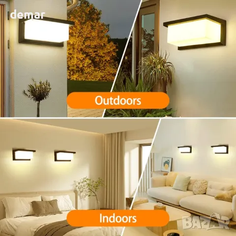 CANMEIJIA Осветление за входна врата, 3000К/4000К/6500K 18W, снимка 4 - Лед осветление - 49809285