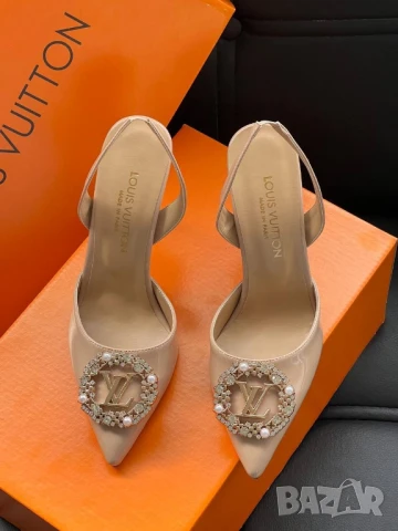 обувки на ток louis vuitton 
