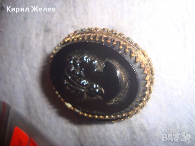 СТАРИННА ВИКТОРИАНСКА БРОНЗОВА КАМЕЯ БРОШКА от ШЛИФОВАН ХЕМАТИТ РЕТРО БИЖУ ЮВЕЛИРЕН УНИКАТ 20666, снимка 15 - Антикварни и старинни предмети - 36061112
