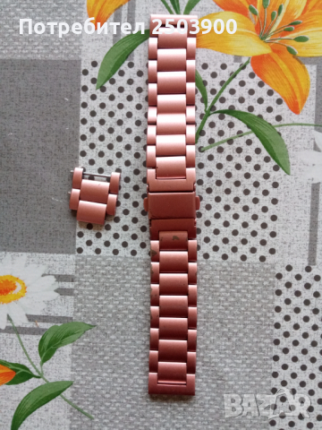 Продавам метална каишка(верижка) за смарт часовник, снимка 4 - Каишки за часовници - 36135648
