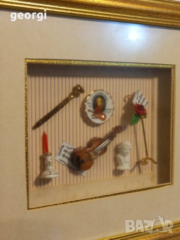 две немски пана за стена Reutter с порцеланови миниатюри , снимка 11 - Декорация за дома - 42633100
