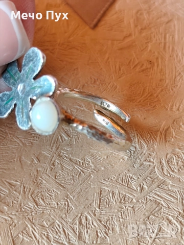 Сребърен пръстен (300), снимка 8 - Пръстени - 52502193