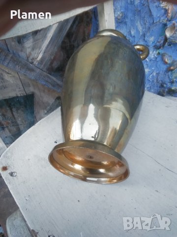 Месингова амфора ваза, снимка 2 - Вази - 42269922
