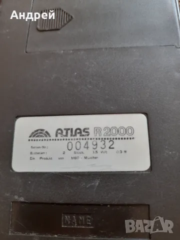 Стар калкулатор Atlas R2000, снимка 5 - Други ценни предмети - 47915428