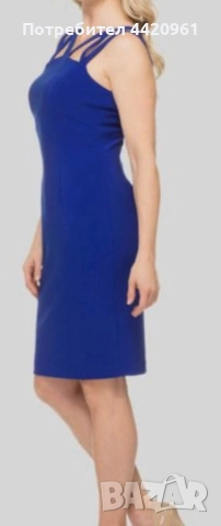 Ефектна дамска рокля с кръстосани презрамки, снимка 2 - Рокли - 51828736