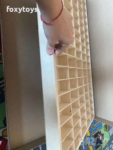 Дървен рафт за съхранение на колички - 90 отделения, 21997, снимка 10 - Други - 46513086