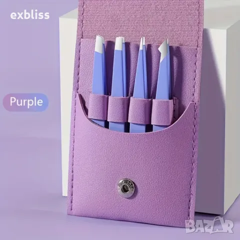 Пинсети за оформяна не вежди 4бр., снимка 2 - Козметика за лице - 49197190