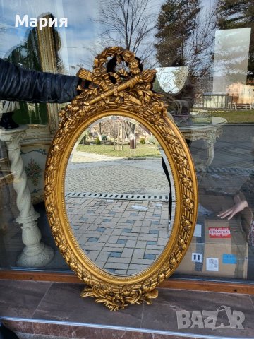 Италианско бароково огледало 080, снимка 5 - Огледала - 39579790
