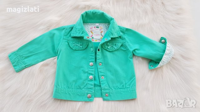 Бебешко дънково яке 6-9 месеца , снимка 8 - Бебешки якета и елеци - 42289652
