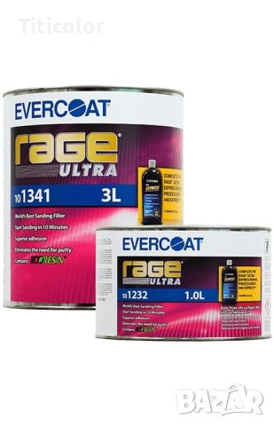 EVERCOAT 1341 Полиестерен кит Rage Ultra /бял/ – 3.000л