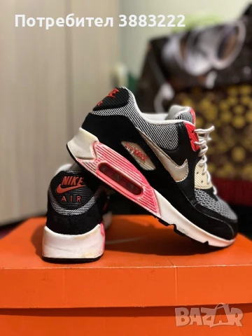 Nike Air Max 90 LE GS ‘Black Metalic Silver, снимка 2 - Маратонки - 50323715