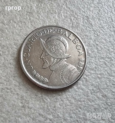 Монета. Панама. ¼ балбоа .  2008 година