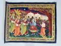 Индийски ръчно рисувани картини върху плат, снимка 4