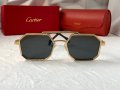 Cartier Мъжки слънчеви 2 цвята осмоъгълни