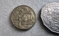 Австралия. Лот .5, 10 ,20, 50 цента и 1 долар  .5 бройки. С ликът на Елизабет II , като млада., снимка 2