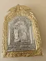 Миниатюрна икона  сребърно покритие 950 и 24k златно покритие, снимка 1