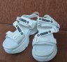 Дамски сандали на платформа бели , снимка 1 - Сандали - 41408646