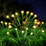 Слънчеви градински светлини, светулки, декоративни, водоустойчви - 4 пакета, топло бяло, снимка 1 - Соларни лампи - 44827349
