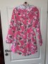 Страхотно ново розово лятно яке ветровка с качулка флорален принт цветя , снимка 6