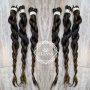 Професионален Бутиков Блестящ Канекалон Ангелска Коса-Yaki Remy 100%-SPARKLE Hair Braids! КОД АН154, снимка 5