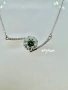 Сребърно колие с мойсанит (Диамант) 0.5 карата, снимка 2