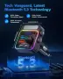 Nulaxy NX16 54W Bluetooth 5.3 FM трансмитер за автомобил с 4 USB порта, снимка 6