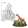 Малък Голям жираф силиконов молд форма фондан гипс шоколад декор украса, снимка 1 - Форми - 41609834