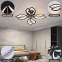 56W LED таванен полилей с цветя/листенца, 3000–6000K и димиране с дистанционно, снимка 2