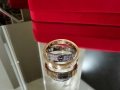 CARTIER Love Rose and White Gold Diamond Paved Пръстен, снимка 7