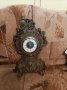 западногермански каминен месингов механичен часовник, снимка 1 - Стенни часовници - 44358454