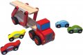 Детски Автовоз с коли Mini Matters камион с 4 дървени коли, снимка 8