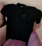 LACOSTE Мъжка Черна Тениска с Яка / Размер L / Идеална за Летни Вечери, снимка 1