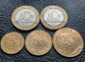 Лот монети 5 , 10 и 20 сантима и 10 франка би метал- Франция /3/ чудесни !, снимка 10