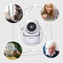 CACAGOO 360° WiFi IP камера, 1080P, PTZ, двупосочно аудио, нощно виждане, бебефон ​, снимка 3