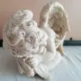 ретро скулптура Ангелче мраморна , снимка 6