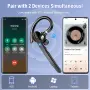 Премиум Единична Bluetooth 5.3 Слушалка – 90ч. Батерия, Двоен Микрофон(ENC) и Изключително чист звук, снимка 7