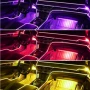 RGB LED осветление за интериор на автомобил с Bluetooth управление и музикален режим A6139, снимка 5