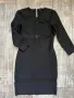 Нова къса стилна парти коктейлна официална къса черна бандажна рокля , снимка 1
