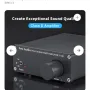 Fosi Audio V1.0B усилвател на мощност 2 канала стерео аудио Mini Hi-Fi клас D Интегриран усилвател, снимка 4