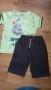 5-6г 116см Комплект тениска и къси панталони, памук, нови с етикет 16лв, снимка 1 - Детски комплекти - 25427692