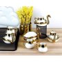 Луксозен порцеланов комплект от чаша и чинийка Лебед, снимка 1 - Други стоки за дома - 44193204