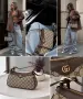 Gucci чанта с кафяво или черно, снимка 2