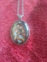 Красиво сребърно колие с Дева Мария, снимка 1